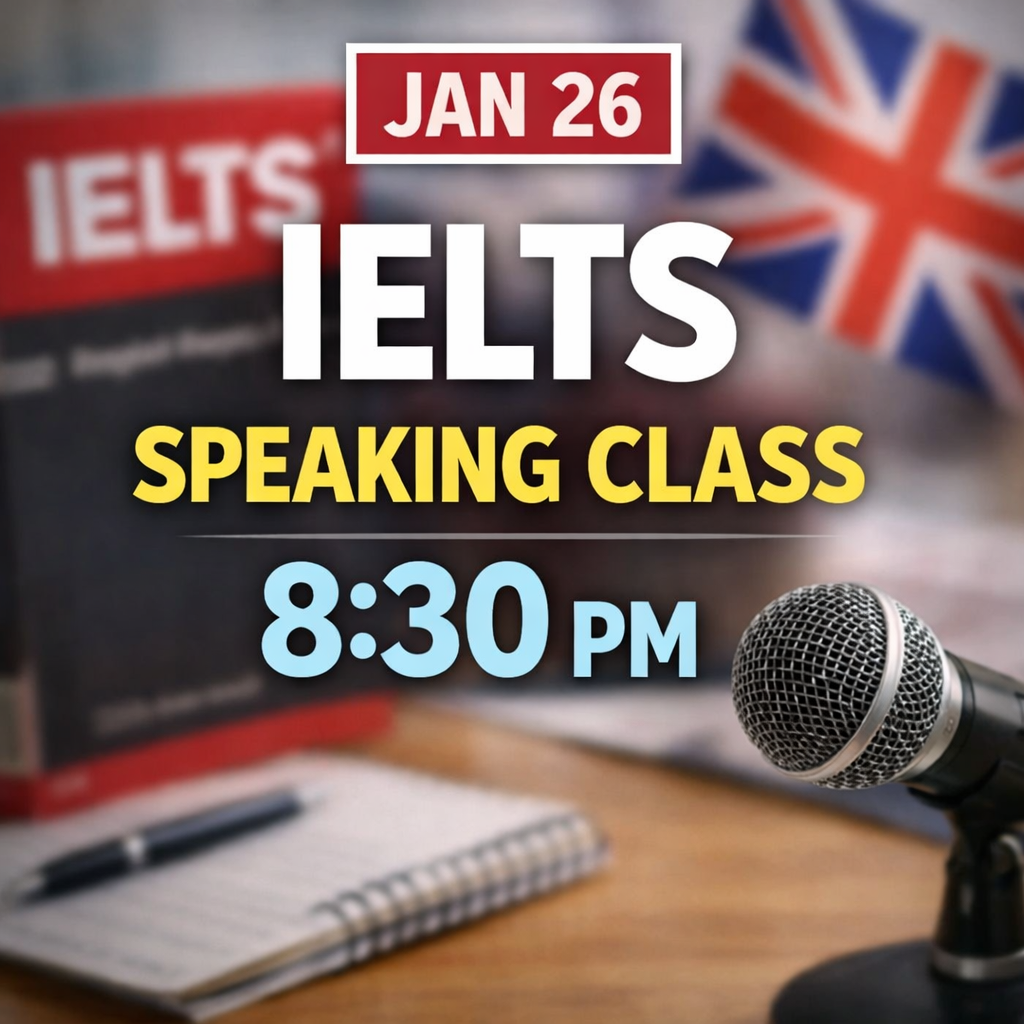 IELTS Speaking Cass Jan26 8:30PM