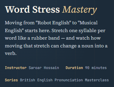 Word Stress Mastery