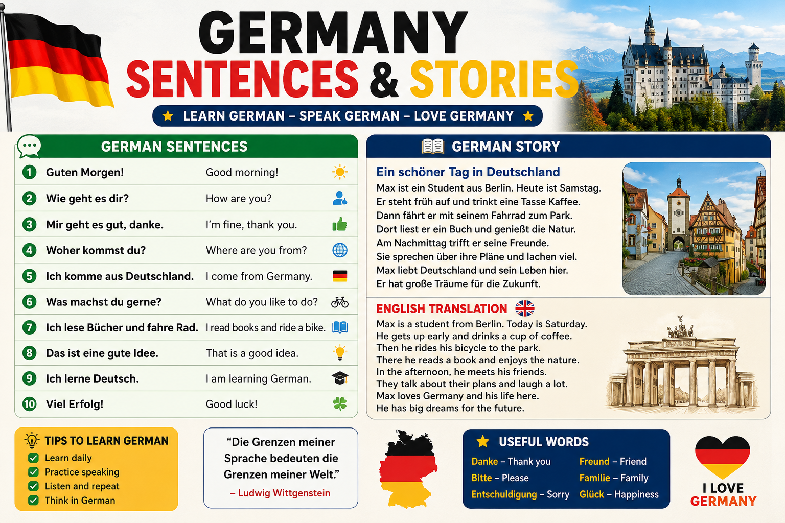 Germany Sentences and Stories